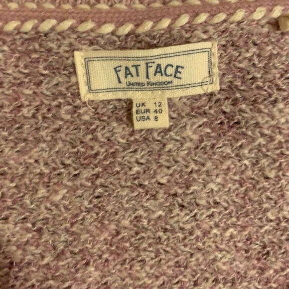Fat Face Cozy Purple Cardigan - Picture 2 of 3